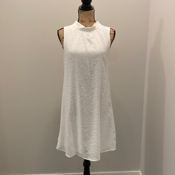 Women's Fit and Flare Sleeveless Dress - Picture 1 of 7